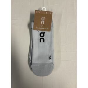 On Cloud Core Run Low 2-Pk Socks Size Large 12-14 Glacier Performance Unisex